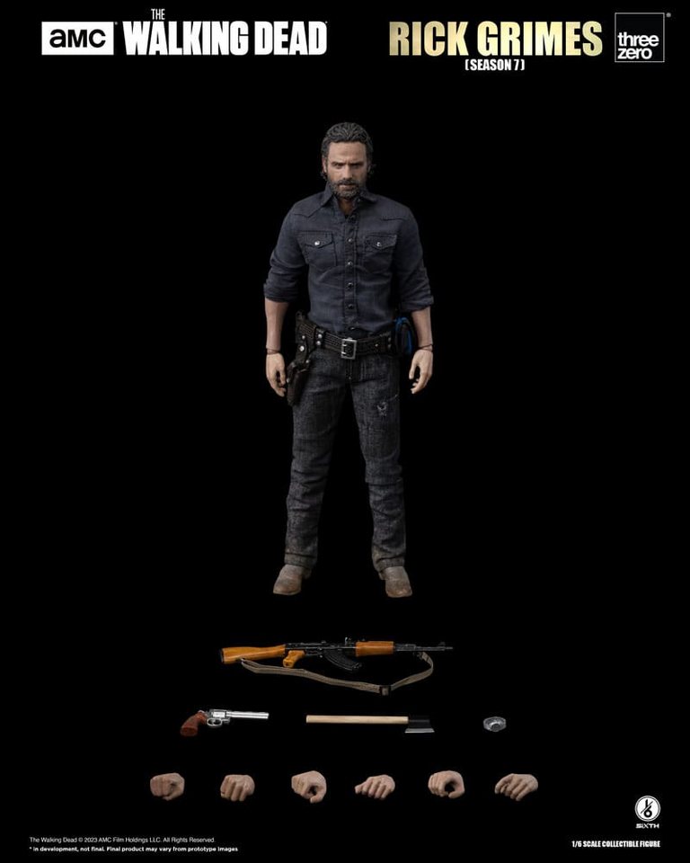 ThreeZero Actionfigur The Walking Dead 1/6 Rick Grimes (Season 7) 30 cm Actionfigur von ThreeZero