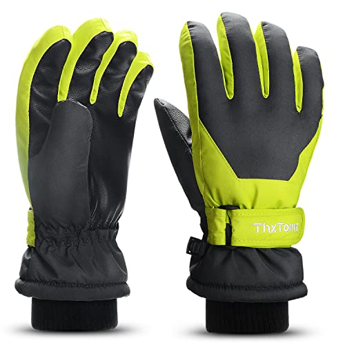 ThxToms Kinder Ski Handschuhe | Winter Snow Skihandschuhe -15℃ | PU Palme Winddicht Wasserdicht Warm Fleece | Sports Snowboard Skifahren Fahrradhandschuhe | Junge und Mädchen für 4-13 Jahre alt ThxToms Kinder Ski Handschuhe | Winter Snow Skihandschuhe -15℃ | PU Palme Winddicht Wasserdicht Warm Fleece | Sports Snowboard Skifahren Fahrradhandschuhe | Junge und Mädchen für 4-13 Jahre alt von ThxToms
