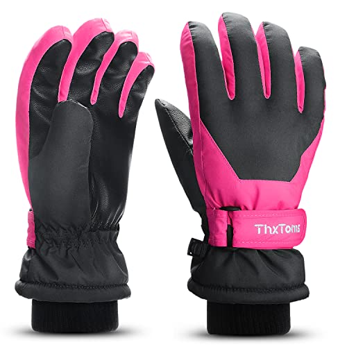 ThxToms Kinder Ski Handschuhe | Winter Snow Skihandschuhe -15℃ | PU Palme Winddicht Wasserdicht Warm Fleece | Sports Snowboard Skifahren Fahrradhandschuhe | Junge und Mädchen für 4-13 Jahre alt ThxToms Kinder Ski Handschuhe | Winter Snow Skihandschuhe -15℃ | PU Palme Winddicht Wasserdicht Warm Fleece | Sports Snowboard Skifahren Fahrradhandschuhe | Junge und Mädchen für 4-13 Jahre alt von ThxToms