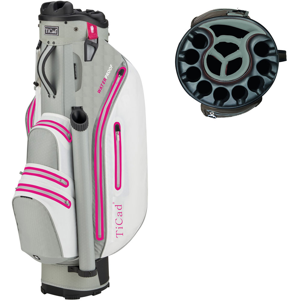 'TiCad Dry QO 9 Waterproof Trolleybag grau/weiss/pink' 'TiCad Dry QO 9 Waterproof Trolleybag grau/weiss/pink' von TiCad