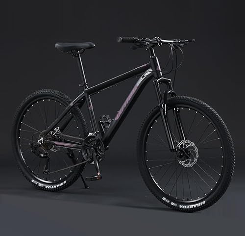 24-Gang-Hardtail-Mountainbike 27,5-Zoll-Mountainbike for Erwachsene, geeignet for Männer und Frauen, stoßdämpfendes Fahrrad, Doppelscheibenbremsen, Rahmen aus Aluminiumlegierung, geeignet for Outdoor- von TiLLOw