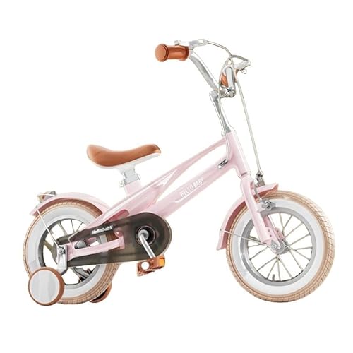 For 3-9 Jahre 12/14/16/ Zoll Mädchen und Jungen kann die abnehmbare Stabilisierungsstütze for Kinderfahrräder einfach installiert werden. Leicht zu erlernen und leicht(Color:Pink,Size:14" (95-115cm)) von TiLLOw