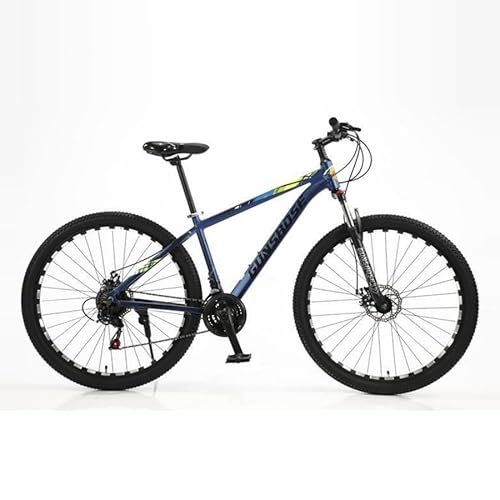 TiLLOw 24-Gang-Hardtail-Mountainbike/Ultraleichter Rahmen aus Aluminiumlegierung und geeignet for stoßdämpfende Outdoor-Fahrräder/Offroad-Reifen, Mehrzweck-Mountainbike(Blue,27.5"*24 speed) von TiLLOw