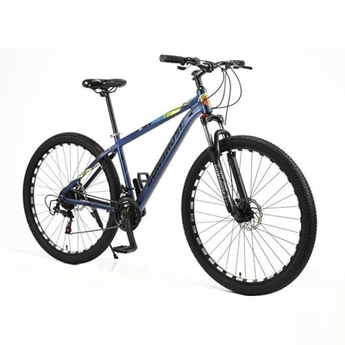 TiLLOw Ultraleichtes 17-Zoll-Fahrrad mit Aluminiumlegierungsrahmen, 27,5-Zoll-/29-Zoll-Mountainbike for Erwachsene, geeignet for 175–195 cm(Blue,29"*24 speed) von TiLLOw
