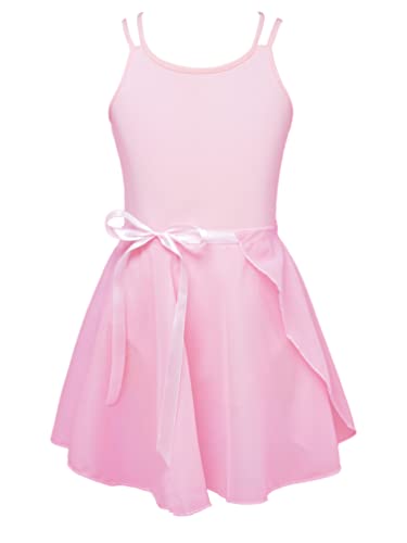 TiaoBug Ballettkleid Mädchen Langarm/Kurarm/Ärmellos/Träger Ballett Trikot Body Baumwolle Ballettanzug mit Chiffon Wickelrock Kinder Ballettkleidung Set Gr. 98-164 Rosa 2Pcs 146-152 TiaoBug Ballettkleid Mädchen Langarm/Kurarm/Ärmellos/Träger Ballett Trikot Body Baumwolle Ballettanzug mit Chiffon Wickelrock Kinder Ballettkleidung Set Gr. 98-164 Rosa 2Pcs 146-152 von TiaoBug