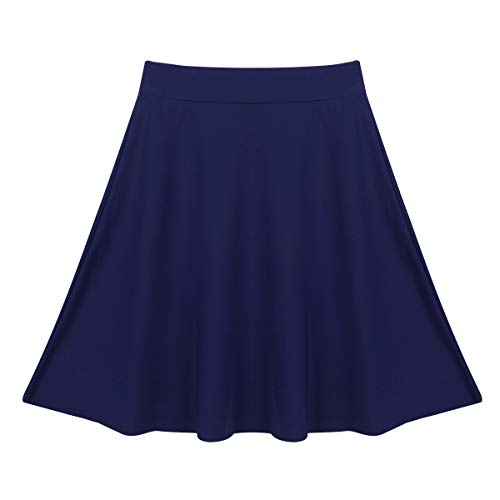 TiaoBug Damen Mädchen Ballett Midi Rock Knielang Einfarbig A-Linie Faltenrock Plissee Rock für Kinder Tanzrock Ballettkleidung gr. 116-164 Marine Blau B 140 TiaoBug Damen Mädchen Ballett Midi Rock Knielang Einfarbig A-Linie Faltenrock Plissee Rock für Kinder Tanzrock Ballettkleidung gr. 116-164 Marine Blau B 140 von TiaoBug