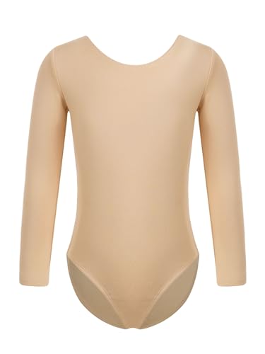 TiaoBug Mädchen Ballett Body Trikot Kinder Kurzarm Langarm Ballettanzug Turnanzug Gymnastikanzug Hautfarbe Thermo 122-128 TiaoBug Mädchen Ballett Body Trikot Kinder Kurzarm Langarm Ballettanzug Turnanzug Gymnastikanzug Hautfarbe Thermo 122-128 von TiaoBug