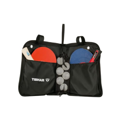 TIBHAR Hobbyset 2 Tischtennis-Set mit 4 Tischtennisschlägern, Tischtennisbällen und Tragetasche von Tibhar