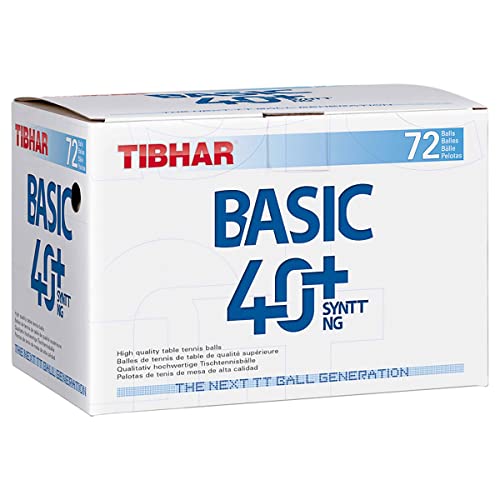 Tibhar Ball Basic 40+ SYNTT NG 72er, weiß von Tibhar