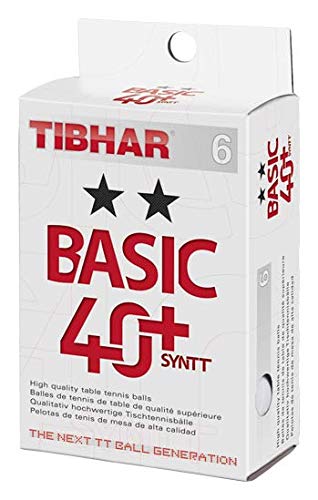 Tibhar Basic 40+ SYNTT 2-Stern 6er Pack Tibhar Basic 40+ SYNTT 2-Stern 6er Pack von Tibhar