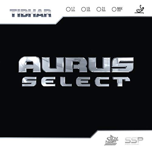 Tibhar Belag Aurus Select Farbe 1,9 mm, schwarz, Größe 1,9 mm, schwarz Tibhar Belag Aurus Select Farbe 1,9 mm, schwarz, Größe 1,9 mm, schwarz von Tibhar