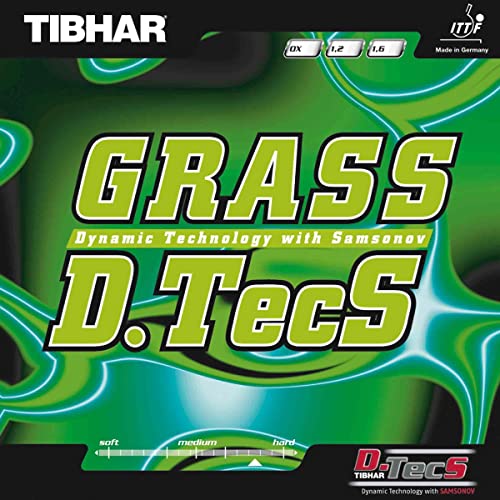 Tibhar Belag Grass D.TecS, schwarz, 1,2 mm von Tibhar
