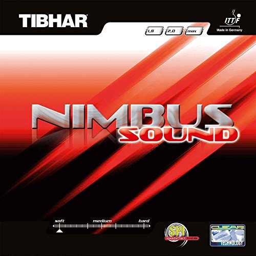 Tibhar Nimbus Sound Offensiv-Belag, rot, 1,8 mm von Tibhar
