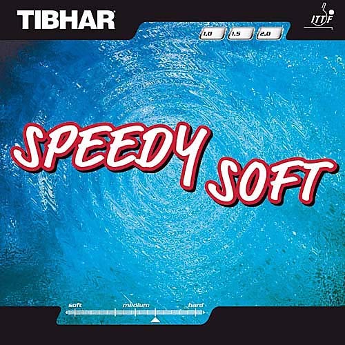 Tibhar Belag Speedy Soft Farbe 1,0 mm, schwarz, Größe 1,0 mm, schwarz Tibhar Belag Speedy Soft Farbe 1,0 mm, schwarz, Größe 1,0 mm, schwarz von Tibhar