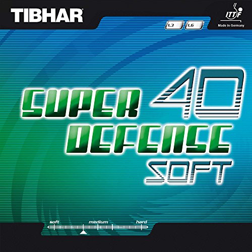 Tibhar Belag Super Defense 40 Soft, rot, 1,3 mm Tibhar Belag Super Defense 40 Soft, rot, 1,3 mm von Tibhar