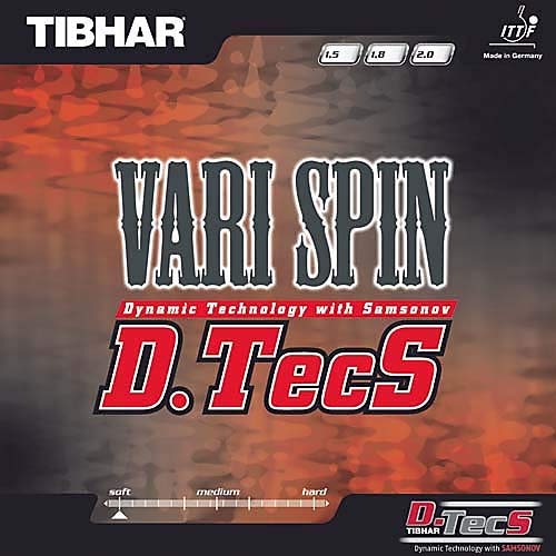 Tibhar Belag Vari Spin D.Tec.S. Farbe 2,0 mm, rot, Größe 2,0 mm, rot Tibhar Belag Vari Spin D.Tec.S. Farbe 2,0 mm, rot, Größe 2,0 mm, rot von Tibhar