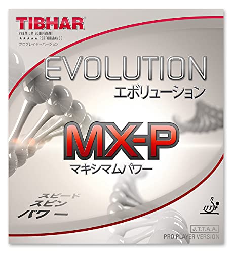 Tibhar Evolution MX-P 2.1-2.2 Tischtennis-Gummi-Ping-Pong (schwarz, 2.1-2.2) von Tibhar