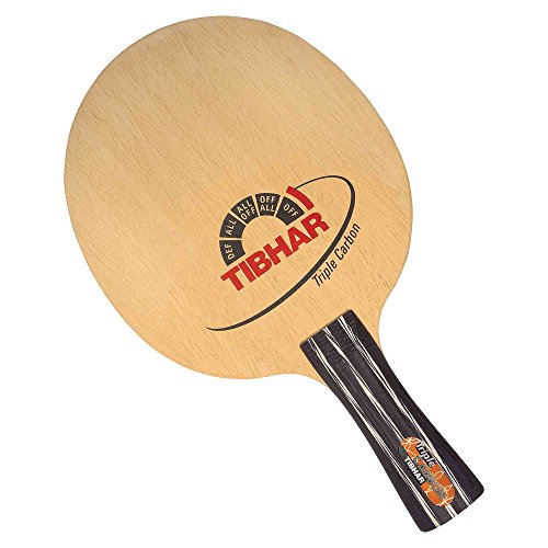 Tibhar Holz Triple Carbon, gerade von Tibhar