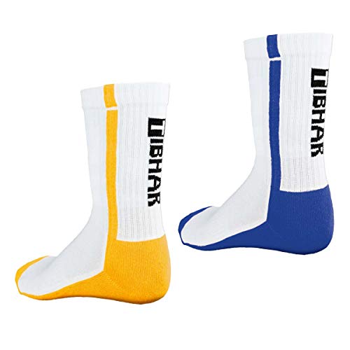 Tibhar Tischtennis Socke Pro, weiß/blau, Gr. 42-44 | Sportsocken | Funktionssocken von Tibhar