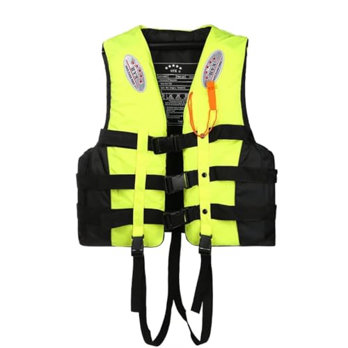 Rettungswesten Schwimmwesten Erwachsene, Auftriebsweste Schwimmende Sicherheitsweste Tank Top Für Stand Up Paddle, Jetski, Wassersport, Grün, S von Tielag