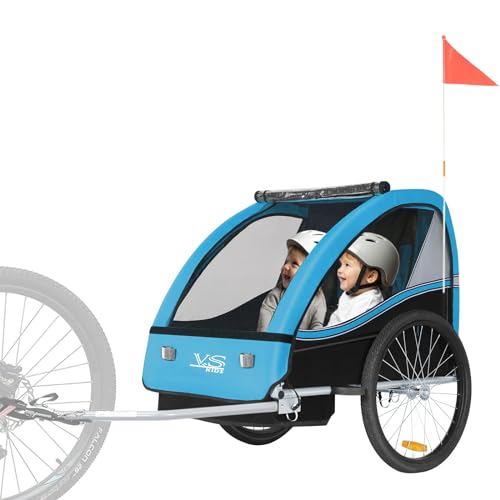 Tiggo VS Kinderanhänger Fahrradanhänger Anhänger Kinderfahrradanhänger 50201-03 T Blau von Tiggo