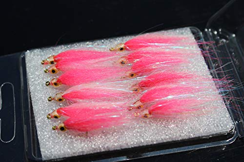 Tigofly 12 Stück 6 Farben Glänzende Polarbraten langsam sinkend Lachs Forelle Steelhead Elritze Fliegenfischen Fliegenköder Fliegenset Größe #8 (Rosa) Tigofly 12 Stück 6 Farben Glänzende Polarbraten langsam sinkend Lachs Forelle Steelhead Elritze Fliegenfischen Fliegenköder Fliegenset Größe #8 (Rosa) von Tigofly