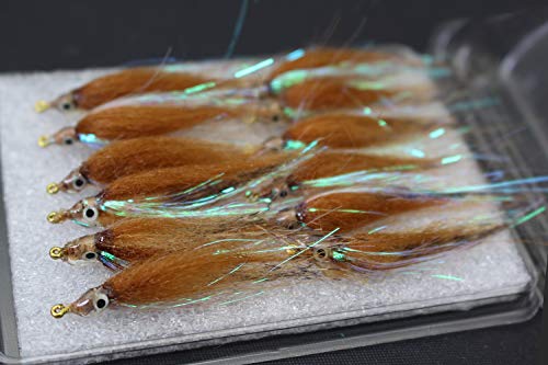 Tigofly 12 Stück 6 Farben Glänzende Polarbraten langsam sinkend Lachs Forelle Steelhead Elritze Fliegenfischen Fliegenköder Fliegenset Größe #8 (braun) Tigofly 12 Stück 6 Farben Glänzende Polarbraten langsam sinkend Lachs Forelle Steelhead Elritze Fliegenfischen Fliegenköder Fliegenset Größe #8 (braun) von Tigofly