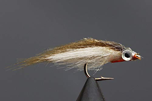 Tigofly 12 Stück Olive Polar Fry langsam sinkende Lachs Forelle Steelhead Elritze Fliegenfischen Fliegenköder Fliegenset Größe #8 von Tigofly