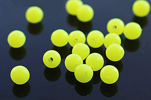 Tigofly 200 Stück/Lot Kunststoff Runde Flo-Gelb Angelperlen hart schwimmende Bobber Bulk Perlen Angelzubehör Fliegenbinden Materialien Tigofly 200 Stück/Lot Kunststoff Runde Flo-Gelb Angelperlen hart schwimmende Bobber Bulk Perlen Angelzubehör Fliegenbinden Materialien von Tigofly
