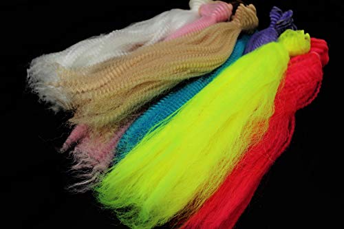 Tigofly Langes, gekräuseltes Nylon, Kunstfaser, krauses, lockiges Haar, Faser, Wolker, Elritze, Luftschlangen, Fliegenfischen, Bindematerialien, 8 Farben Tigofly Langes, gekräuseltes Nylon, Kunstfaser, krauses, lockiges Haar, Faser, Wolker, Elritze, Luftschlangen, Fliegenfischen, Bindematerialien, 8 Farben von Tigofly