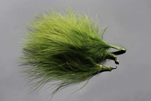 Tigofly Truthahn-Marabu-Blutfedern, 100 Stück/Menge, 6 Farben, Woolly Bugger, Luftschlangen, Fliegenbinden, Federmaterial., olivgrün Tigofly Truthahn-Marabu-Blutfedern, 100 Stück/Menge, 6 Farben, Woolly Bugger, Luftschlangen, Fliegenbinden, Federmaterial., olivgrün von Tigofly