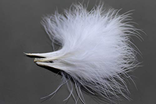 Tigofly Truthahn-Marabu-Blutfedern, 100 Stück/Menge, 6 Farben, Woolly Bugger, Luftschlangen, Fliegenbinden, Federmaterial., weiß Tigofly Truthahn-Marabu-Blutfedern, 100 Stück/Menge, 6 Farben, Woolly Bugger, Luftschlangen, Fliegenbinden, Federmaterial., weiß von Tigofly
