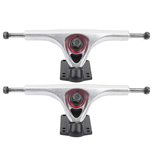 Aluminiumlegierung Longboard Trucks Achsen, 2pcs Professionelle Skateboard Brücke Bracke Räder Set Achse Bridge Skate Halterung Hardware Dichtung Nagel Universal Bracket Skateboarddecks Ersatz Silber Aluminiumlegierung Longboard Trucks Achsen, 2pcs Professionelle Skateboard Brücke Bracke Räder Set Achse Bridge Skate Halterung Hardware Dichtung Nagel Universal Bracket Skateboarddecks Ersatz Silber von Tiiyee