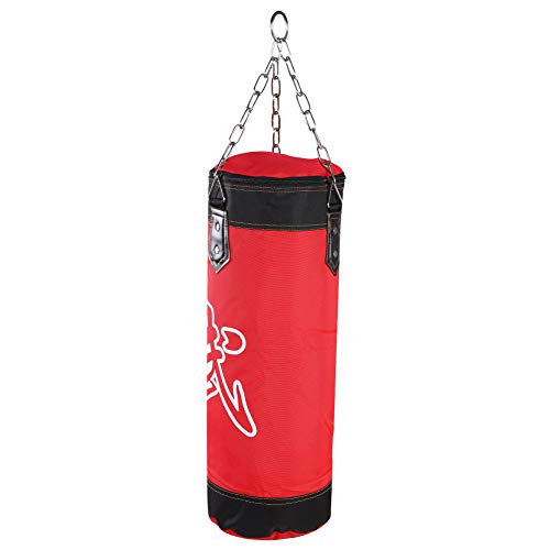 Boxing Boxsack, 80cm Hanging Punching Bag Training Leeren Boxsport Haken Kick Kampf Karate Sand Tasch Sandsack Boxen Thai Kickboxen Kampfsport Erwachsene Zuhause Punchingsäcke Trainingsgeräte Rot Boxing Boxsack, 80cm Hanging Punching Bag Training Leeren Boxsport Haken Kick Kampf Karate Sand Tasch Sandsack Boxen Thai Kickboxen Kampfsport Erwachsene Zuhause Punchingsäcke Trainingsgeräte Rot von Tiiyee