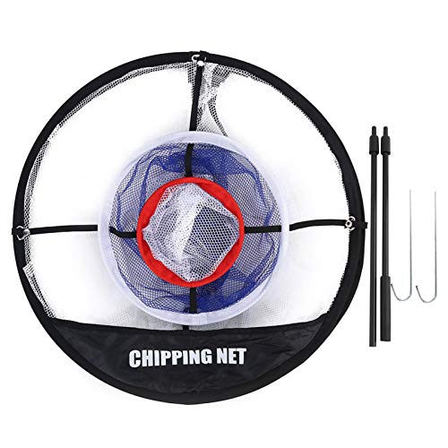 Golf Chipping Netz, Tragbares Nylon Golfing Ziel Mesh Zusammenklappbares Ballnetz Strapazierfähige Bälle Auffangtasche Trainingszubehör Mit Einer Aufbewahrungstasche Golfliebhaber Innen Außenbereich von Tiiyee