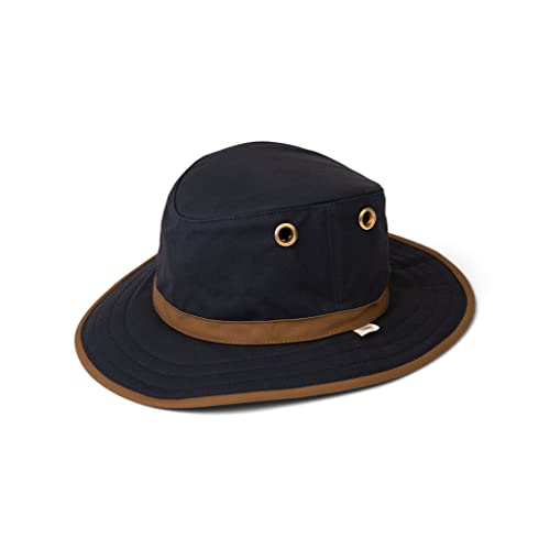 Tilley Herren Twc7 Outback gewachster Baumwolle Mütze, Marineblau mit hellbraunem Rand, 7 3/8 Tilley Herren Twc7 Outback gewachster Baumwolle Mütze, Marineblau mit hellbraunem Rand, 7 3/8 von Tilley