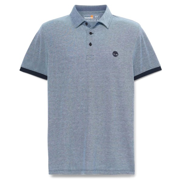 Timberland - Baboosic Brook Oxford Short Sleeve Polo - Polo-Shirt Gr S grau von Timberland