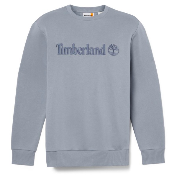 Timberland - Embroidery Tonal Crew Neck - Pullover Gr S grau von Timberland