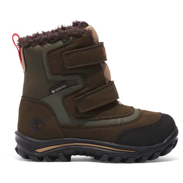 Timberland - Kid's Chillberg Mid Hook & Loop GTX Snow Boot - Winterschuhe Gr 10,5K schwarz/braun von Timberland