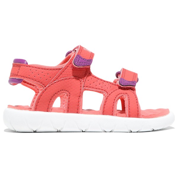 Timberland - Kid's Perkins Row 2-Strap Sandal - Sandalen Gr 1,5 rot/weiß von Timberland