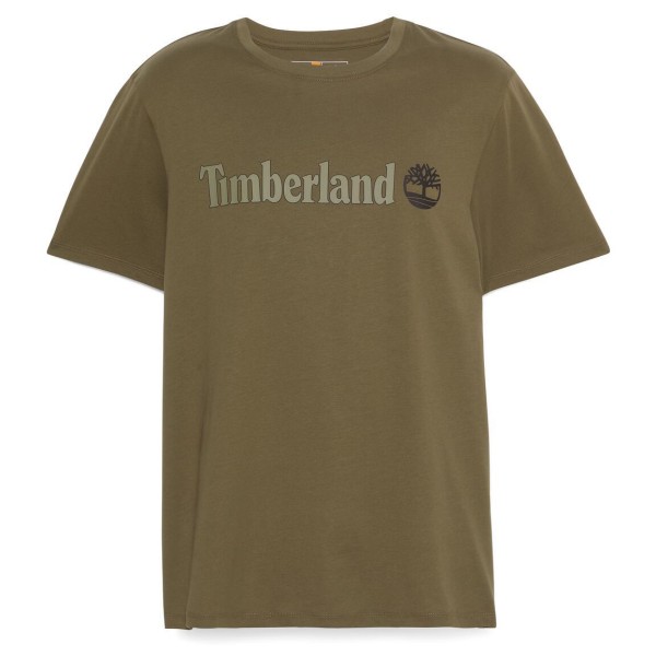 Timberland - Linear Logo Short Sleeve Tee - T-Shirt Gr M oliv Timberland - Linear Logo Short Sleeve Tee - T-Shirt Gr M oliv von Timberland