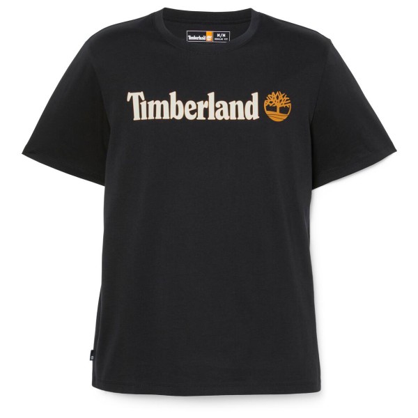 Timberland - Linear Logo Short Sleeve Tee - T-Shirt Gr M schwarz von Timberland