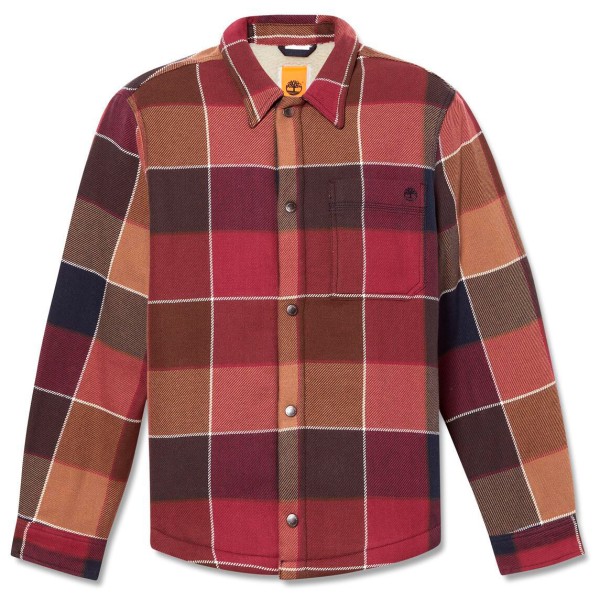 Timberland - Sherpa Lined Plaid Overshirt - Freizeitjacke Gr XL rot von Timberland