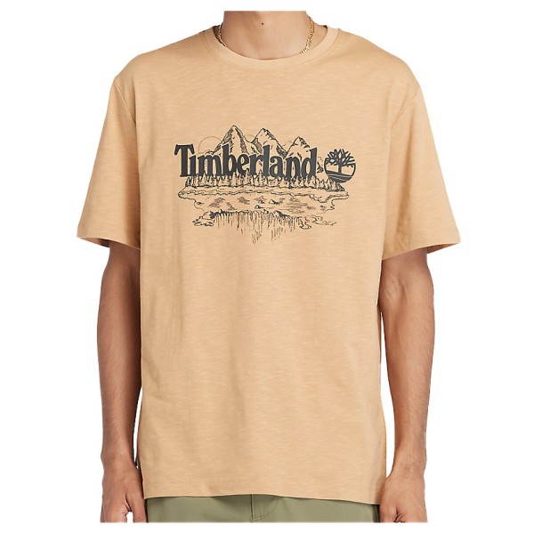 Timberland - Short Sleeve Graphic Slub Tee - T-Shirt Gr L beige von Timberland