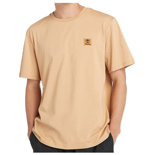 Timberland - Short Sleeve Woven Badge Tee - T-Shirt Gr L beige von Timberland