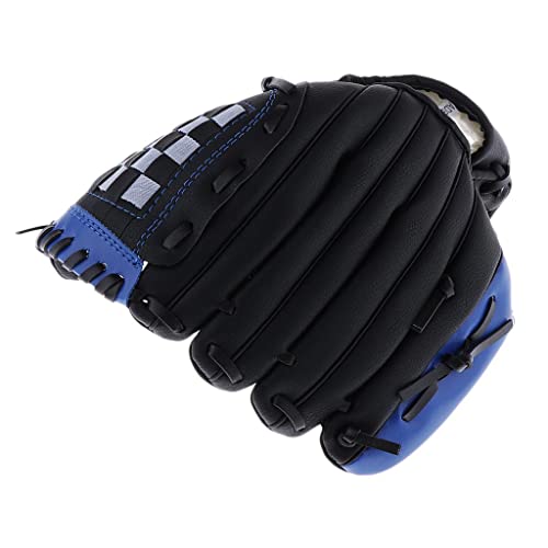 Baseball-/Teeball-Handschuhe für Rechtshänder, für Kinder, Jugendliche, Erwachsene, 29,8 cm, Schwarz, 29,8 cm von Timcryxient