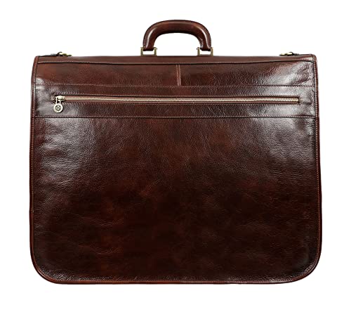 Leder Kleidersack - Anzug Duffel Slim Handgepäck Kleiderschutztasche- Damen & Herren - Time Resistance Leder Kleidersack - Anzug Duffel Slim Handgepäck Kleiderschutztasche- Damen & Herren - Time Resistance von Time Resistance