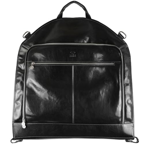 Time Resistance Leder Kleidersack Anzug Duffel - Slim Handgepäck Kleiderschutztasche Time Resistance Leder Kleidersack Anzug Duffel - Slim Handgepäck Kleiderschutztasche von Time Resistance