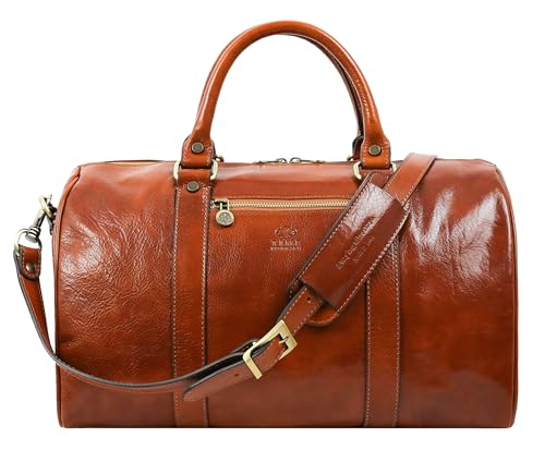 Reisetasche aus Leder - Weekender Herren und Damen - Hochwertige Reisetaschen - Edel & Elegant - Time Resistance von Time Resistance