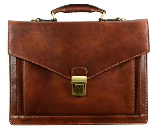 Time Resistance Aktentasche für Herren 100% Leder - Handgefertigt in Italien - Arbeitstasche - Laptoptasche - Businesstasche - Stylische Umhängetasche Time Resistance Aktentasche für Herren 100% Leder - Handgefertigt in Italien - Arbeitstasche - Laptoptasche - Businesstasche - Stylische Umhängetasche von Time Resistance